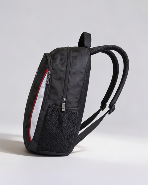 Black 30L Multi-Compartment School Backpack