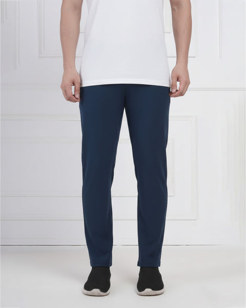 Navy Blue Performance Track Pants for Active Men