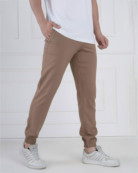 Camel Brown Jogger Pants for Men Stylish Gym Running Wear