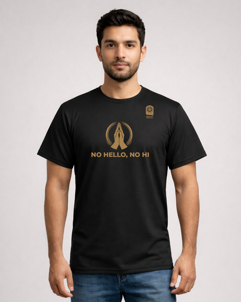 No Hello No Hi Graphic Spiritual Statement Printed T Shirt