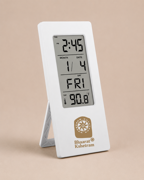 Digital Wall and Table Clock With Temperature Display