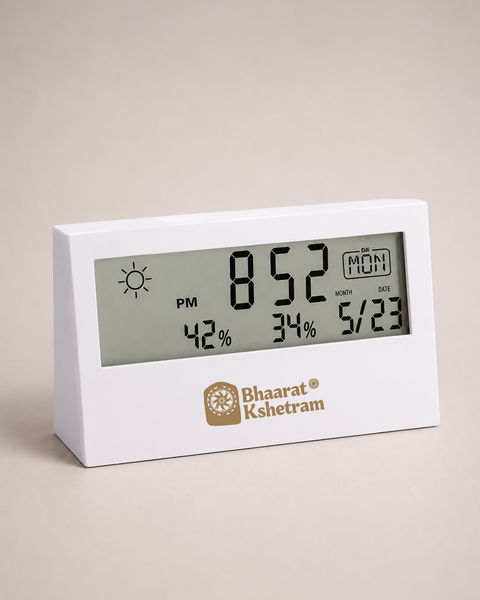 Sharp Weather Station Digital Clock with Temperature and Humidity Display