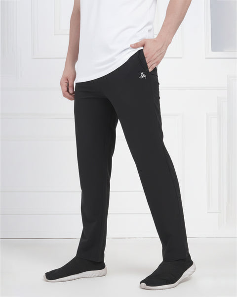 Black Athletic Track Pants for Men