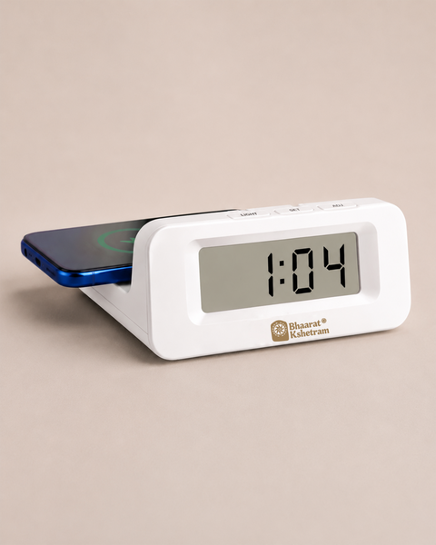 10W Wireless Charging Digital Alarm Clock with Backlit Display