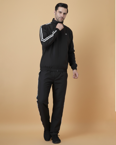 Exalon Velocity Pro Black Athleisure Tracksuit for Men |Sports Wear Set
