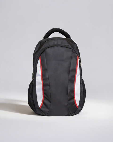 Black 30L Multi-Compartment School Backpack