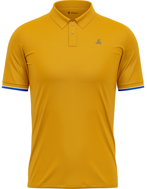 Dual-Tone Collar Polo T-Shirt for Men