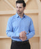 Steel Blue Filafil Formal Shirt for Men Smart Office Wear Style