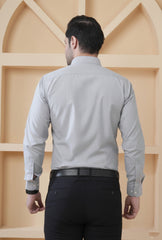 Men’s Premium Grey Formal Shirt | Filafil Fabric Office Wear Shirt