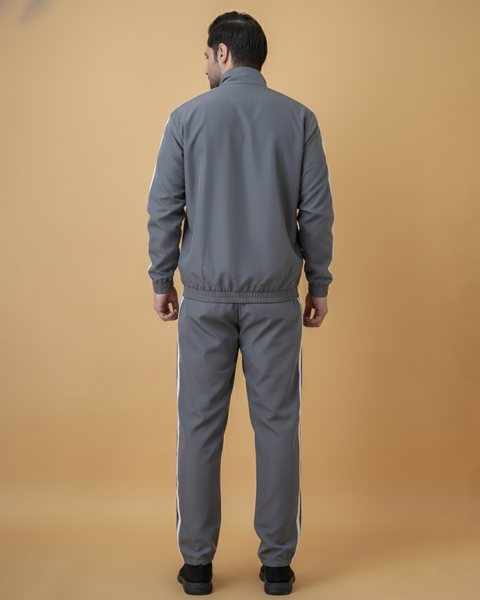 Exalon UrbanFlex Grey Performance Tracksuit for Men | Premium Gym & Trave