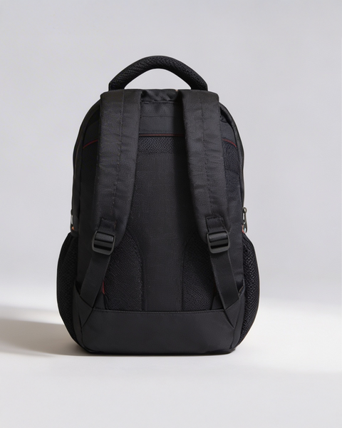 Black 30L Multi-Compartment School Backpack