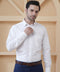 Premium White 100% Cotton Formal Shirt for Men
