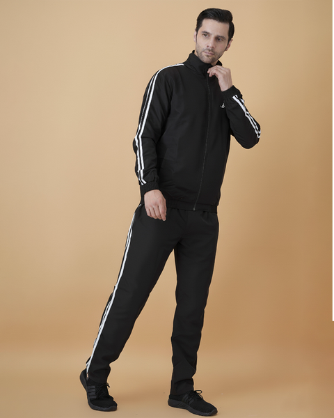 Exalon Velocity Pro Black Athleisure Tracksuit for Men |Sports Wear Set