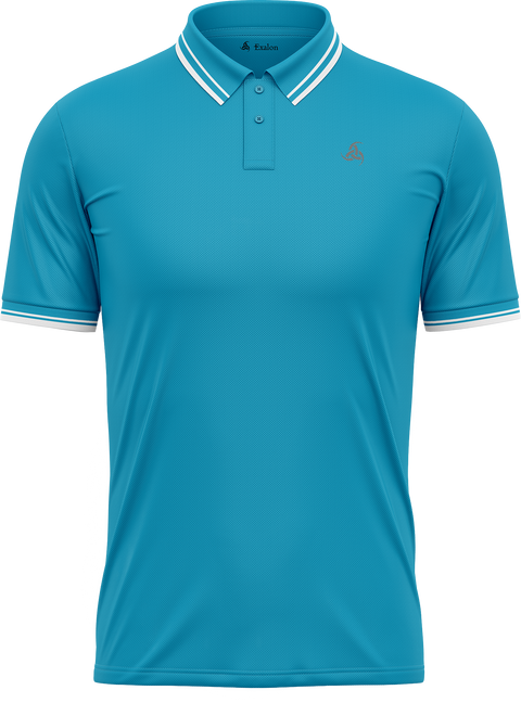 Soft Blue Polo T-Shirt with Clean Modern Finish