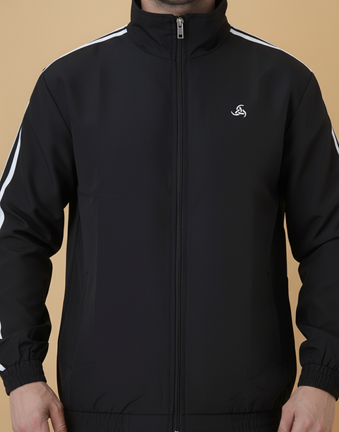 Exalon Velocity Pro Black Athleisure Tracksuit for Men |Sports Wear Set