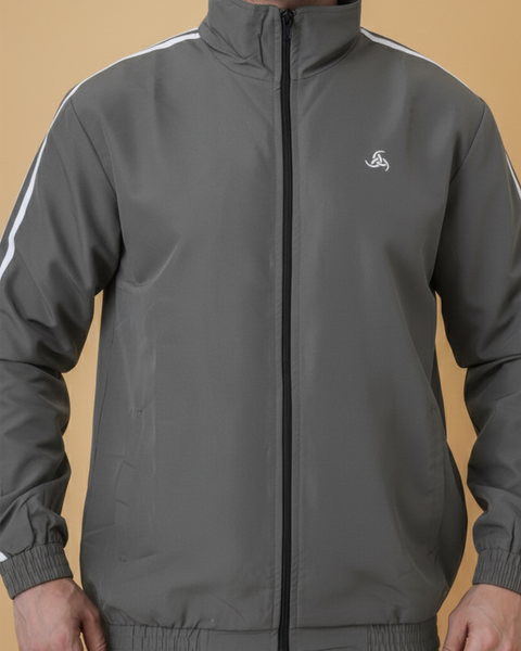 Exalon UrbanFlex Grey Performance Tracksuit for Men | Premium Gym & Trave