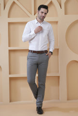 Men’s White Formal Shirt | Smart Fit PC Blend Office Wear Shirt