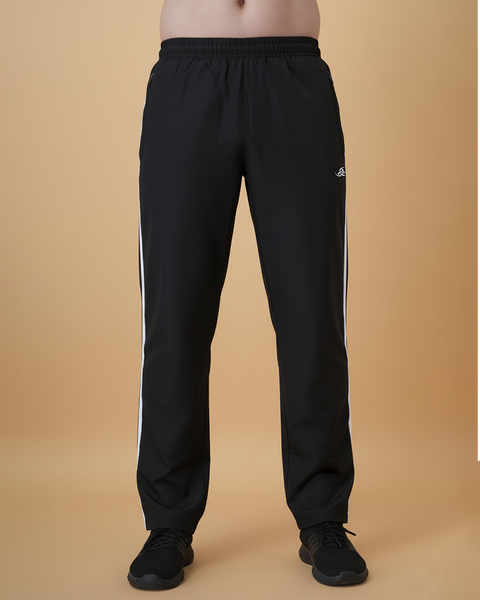 Exalon AeroStride Black Sports Tracksuit for Men | Premium Activewear Set