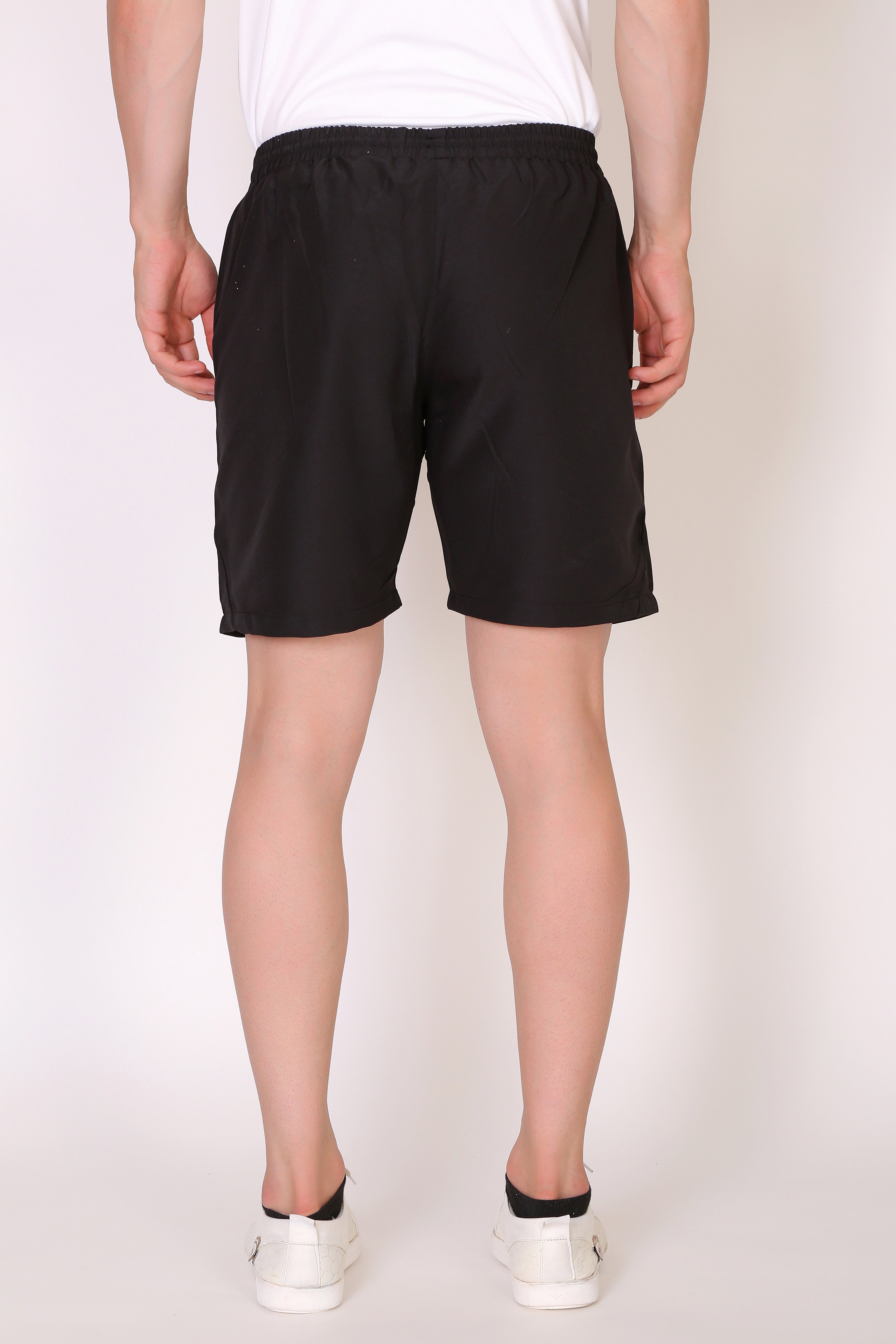 Men’s Polyester Shorts – Regular Fit | Zipper Pockets | Lightweight & Quick-Dry