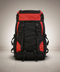 Adventure Ready 55L Hiking Rucksack in Red Black with Heavy Duty Bag
