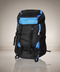 Blue Black Outdoor Trekking Rucksack Heavy Duty Travel Bag