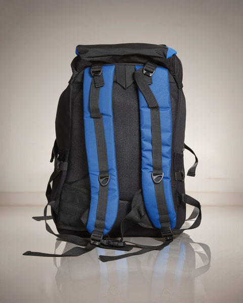 Blue Black Outdoor Trekking Rucksack Heavy Duty Travel Bag