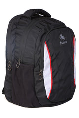 Exalon Urban Black-red Trail Backpack – 30L Lightweight Polyester Bag with Dual Compartments
