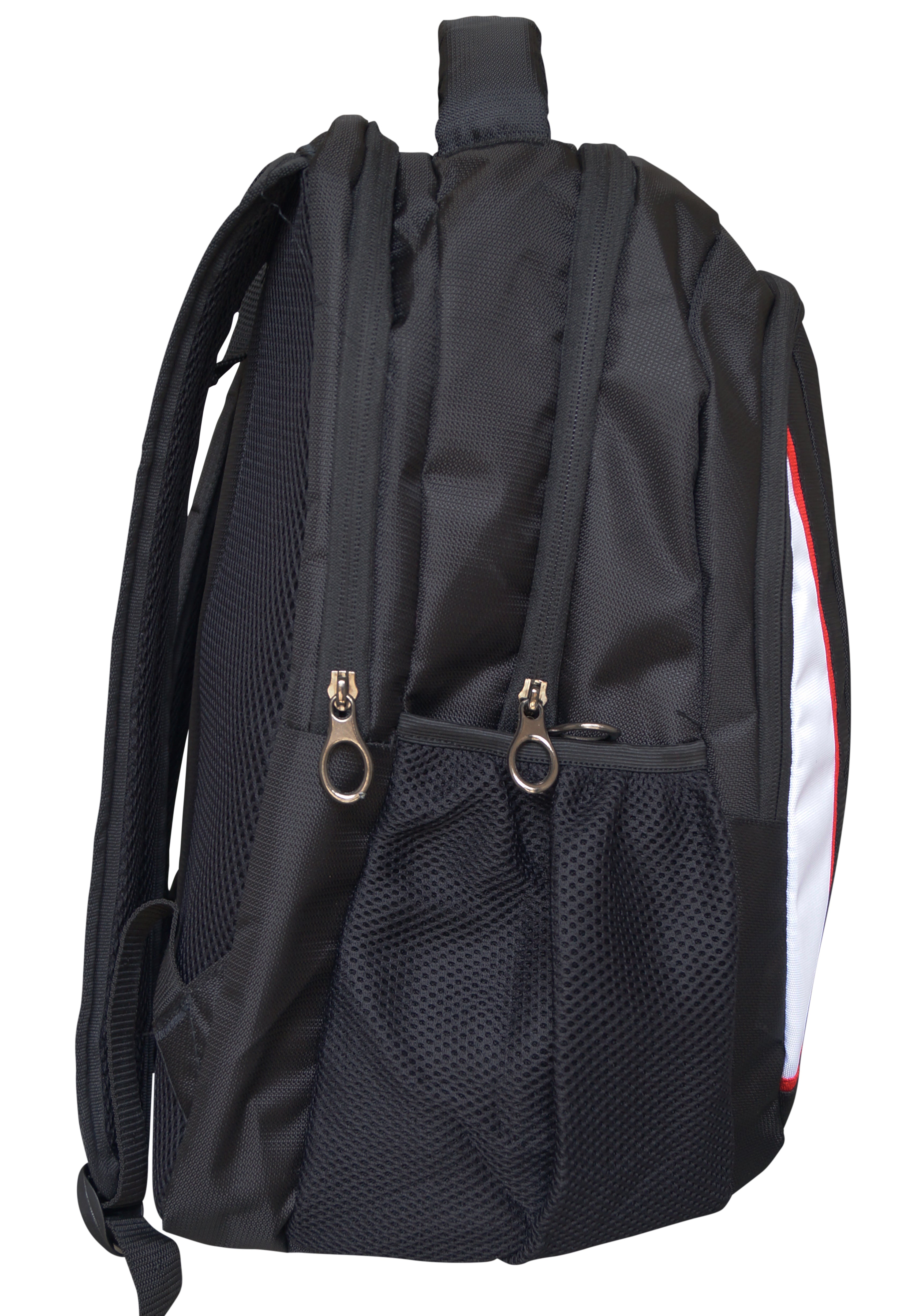 Exalon Urban Black-red Trail Backpack – 30L Lightweight Polyester Bag with Dual Compartments
