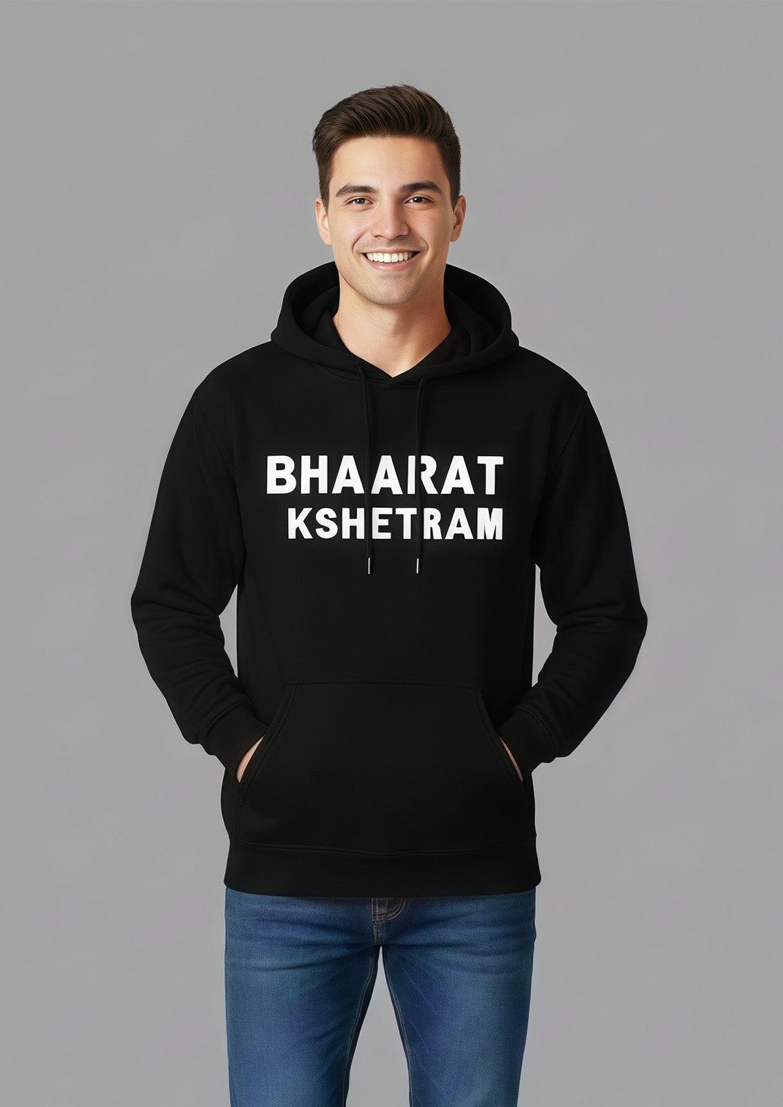 Bhaarat Kshetram Premium Hoodie for Men | Warm, Stylish & Durable