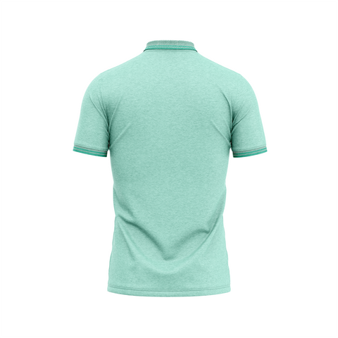 Mint Green Flex Cotton Polo T-Shirt for Men