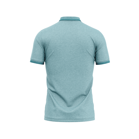 Men’s Light Sky Blue Polo T-Shirt with Sleek Collar Finish