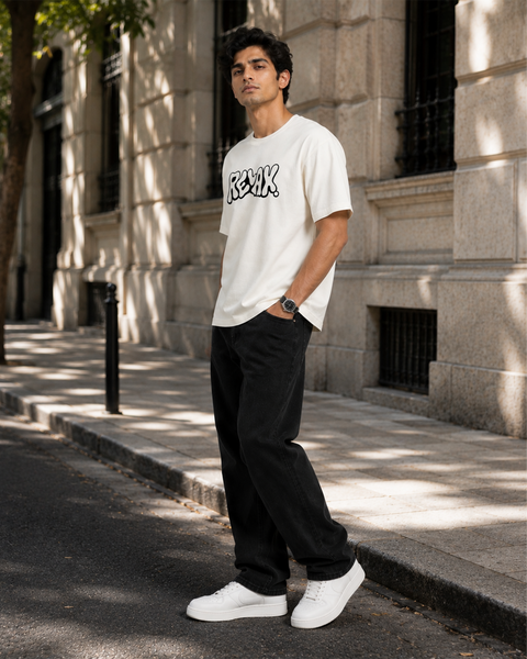 Exalon Chill Mode Relax Oversized T-Shirt for Men | Graphic Streetwear