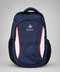 Premium Navy Blue Laptop Backpack with 3 Compartments & Bottle Pockets