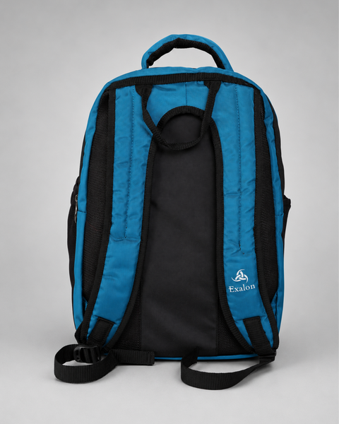 30L Premium Blue Laptop Backpack with 3 Compartments & Bottle Pockets