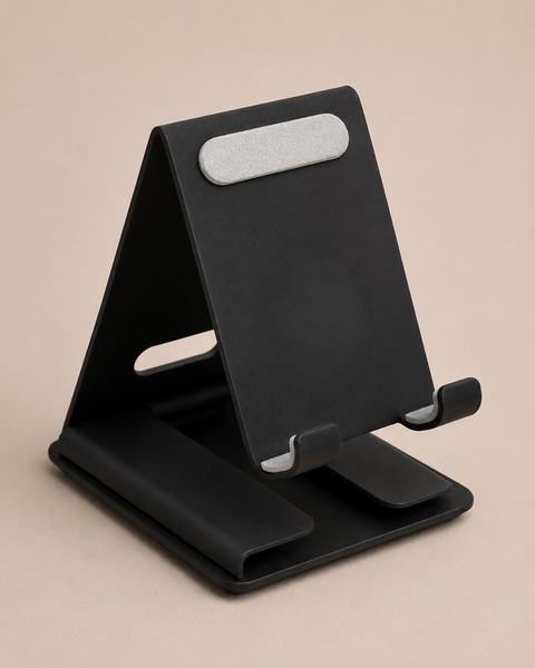 Premium Metal Mobile Stand With Card Holder for Desk and Office Use