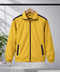Mustard Yellow Windcheater Jacket for Men | Lightweight Full Zip Casual & Outdoor Jacket