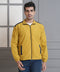Mustard Yellow Windcheater Jacket for Men | Lightweight Full Zip Casual & Outdoor Jacket