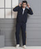 Exalon Velocity Pro Navy Gold Side Stripe Tracksuit for Men | Premium Activewear