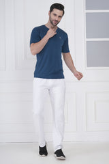 Exalon® Men’s Air Force Blue Dry-Fit Round Neck T-Shirt