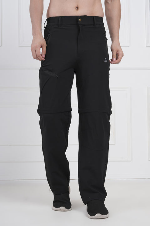 Exalon Expedition Black Zip-Off Cargo Pants | Performance Wear