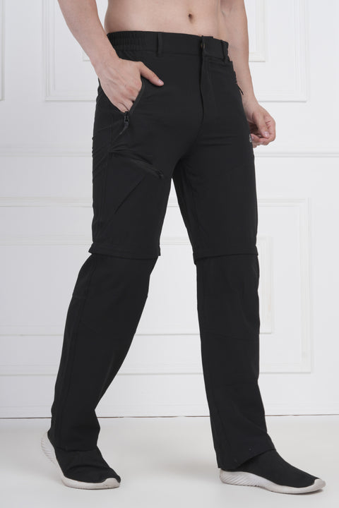 Exalon Expedition Black Zip-Off Cargo Pants | Performance Wear