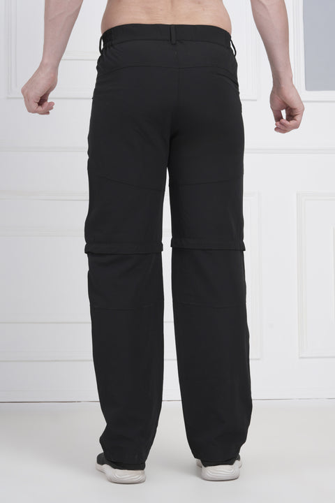 Exalon Expedition Black Zip-Off Cargo Pants | Performance Wear