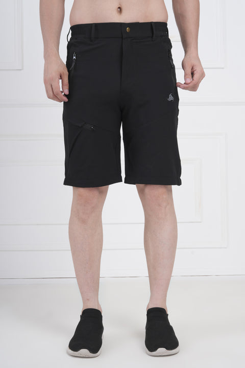 Exalon Expedition Black Zip-Off Cargo Pants | Performance Wear