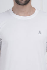 Navy Blue Exalon Men’s Round Neck T-Shirt Dot Knit Breathable Fabric