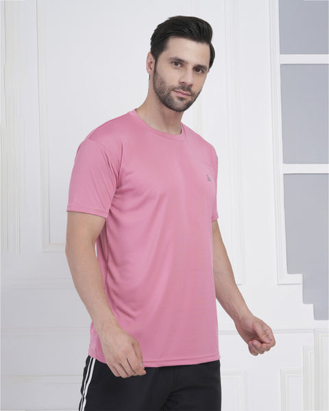Pink Quick Dry Gym Workout T Shirt Breathable Training Wear