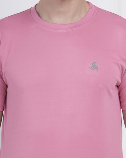 Pink Quick Dry Gym Workout T Shirt Breathable Training Wear