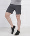 Charcoal Grey Quick-Dry Training Shorts with Zip Pockets