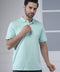 Mint Green Flex Cotton Polo T-Shirt for Men