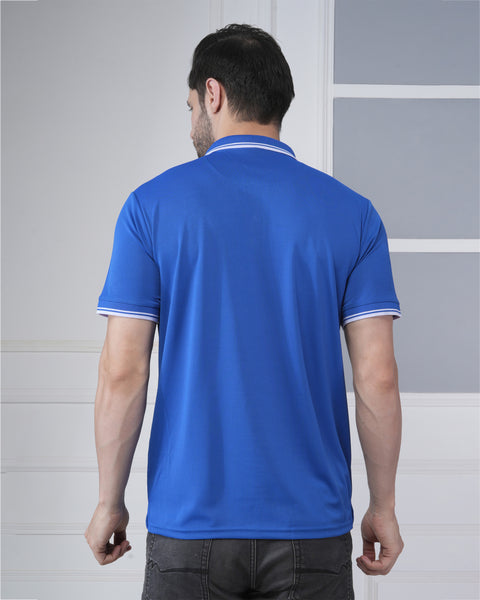 Royal Blue Polo T-Shirt – Sharp Smart Casual Look