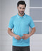 Soft Blue Polo T-Shirt with Clean Modern Finish